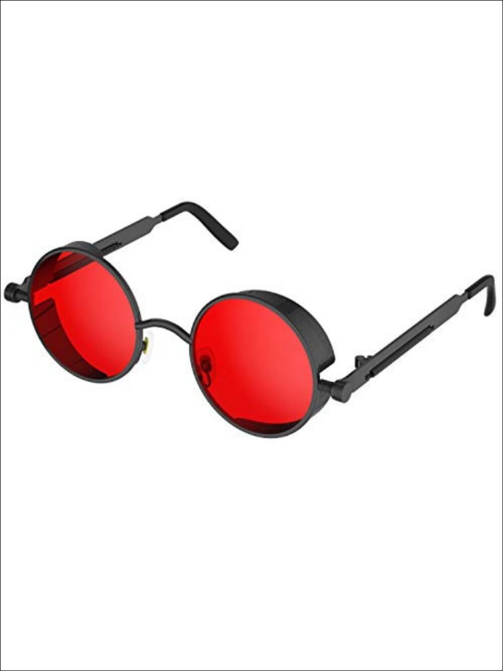 Retro Gothic Steampunk Round Sunglasses Metal Frame UV400 Unisex